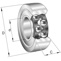 SD10-32-14  Bearing LR5200-2Z-TVH-XL spherical outer ring