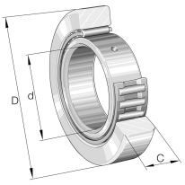 NA12-32-12 Bearing STO12-X-Cyl..1-row with cag.,Din.-9100N,3300-1/min