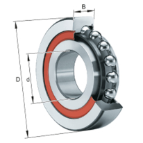 SES20-47-15 Bearing BSB2047-2Z-SU-XL cont. angle-60˚,narrow toler. FAG