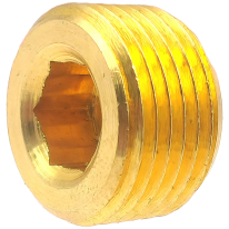ПРОБКА ТАПА КОНУСНА G3/8 ВЪТРЕШЕН шесстостен МЕСИНГ DIN906
