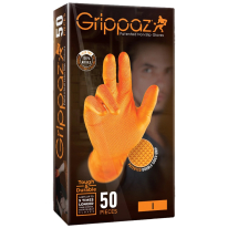 РЪКАВИЦИ - !!! - 1 БРОЙ - Нитрил- ОРАНЖ- N10XL GRIPPAZ