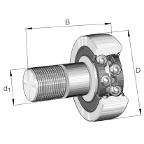 KR40-15.9-53.2 M16x1.5 KR5202-2RS САЧМЕН ДВУРЕДЕН Дин10800N,7100-1/min