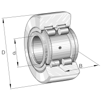 NA25-52-24/25 PWTR25-2RS-XL 2-реден БЕЗ сепар.,Дин.-25500N,3800-1/min