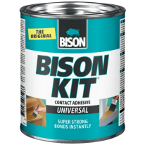 ЛЕПИЛО НЕОПРЕНОВО КОНТАКТНО-Устойчиво до+120C- 650ml- BISON KIT-Произв