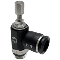 ДРОСЕЛ ИЗХОДЯЩ С ВРЪТКА-ЗА ШЛАУХ-4mm.РЕЗБА 1/8-ПОЛИМЕР-55905.04-G1/8