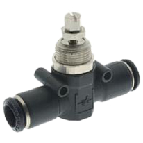 ДРОСЕЛ ДВУПОСОЧЕН С ВРЪТКА-ЗА ШЛАУХ-8mm.-ТЕХНОПОЛИМЕР-55955/08 - Прои