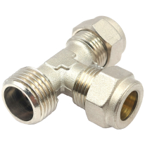 СЪЕДИНИТЕЛ-АРМ.-T-ЗА ШЛАУХ-Ж10.Ж10.Стр.M1/4.-С ВР.ПРЪСТЕН-10230/10 1/4